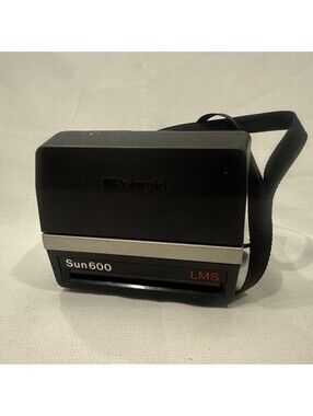 Polaroid Sun 600 LMS Instant Film Camera with Strap Tested Works